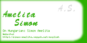 amelita simon business card